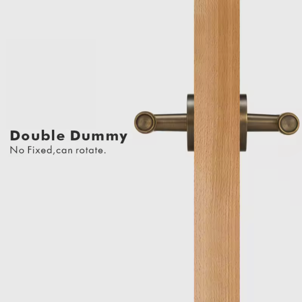 Modern Aged Brass Knurled Solid Brass Door Handle – Minimalist Entry & Interior Door Hardware