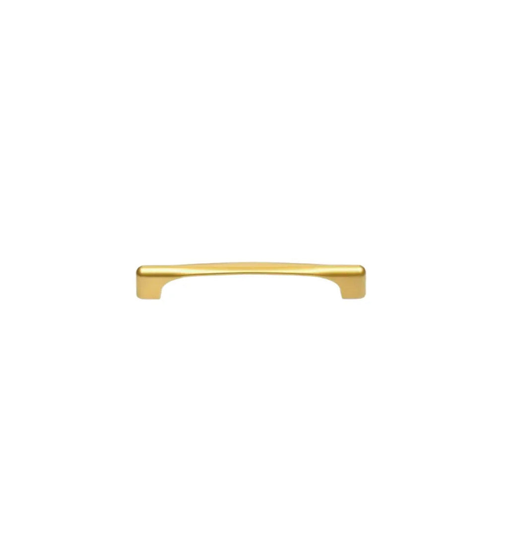 Satin Brass Cabinet Handles: Elegant Hardware for Kitchen & Furniture | Handcrafted Décor Brass Cabinet Pull - Drawer Pulls - Modern Home by Bellver