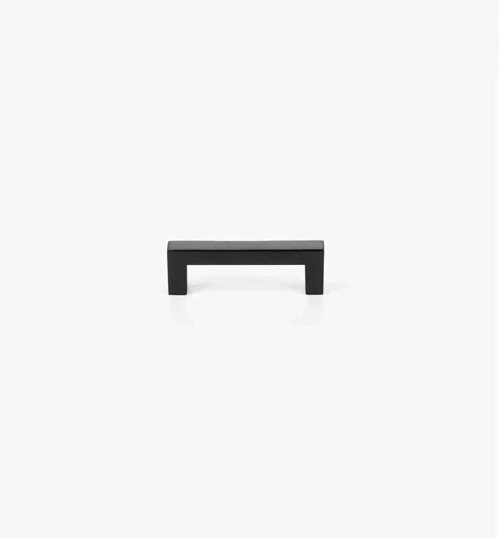 Squared Matte Black Cabinet Handles: Elegant Hardware for Kitchen & Furniture | Handcrafted Décor Brass Cabinet Pull - Drawer Pulls - Modern Home by Bellver