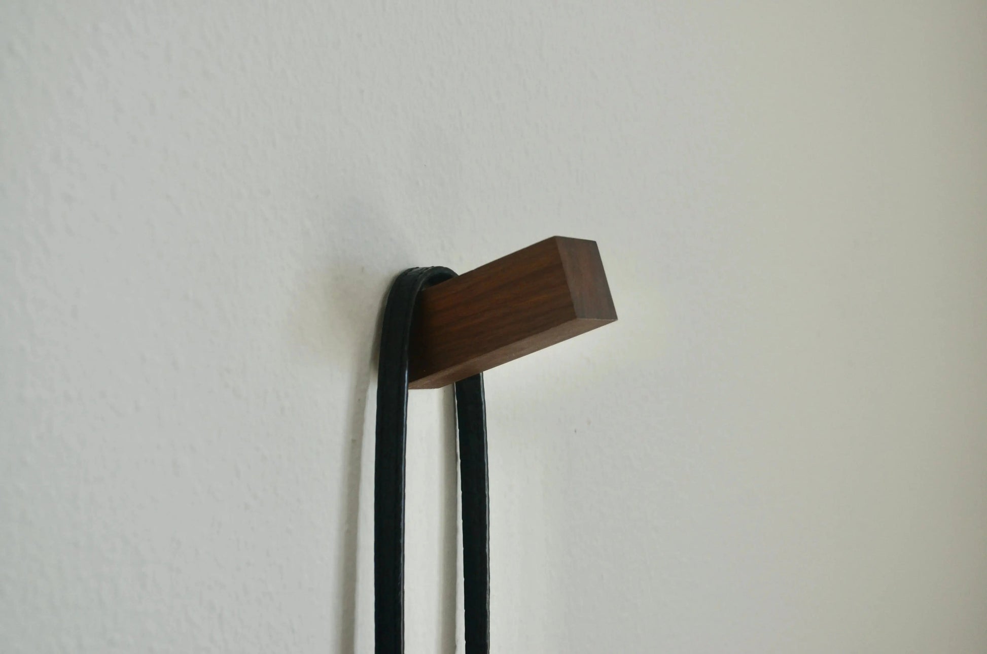 Modern Squared Wooden Hook, Single Organizer, Hat Rack, Towel Hook - White - Natural - Black Modern Home by Bellver