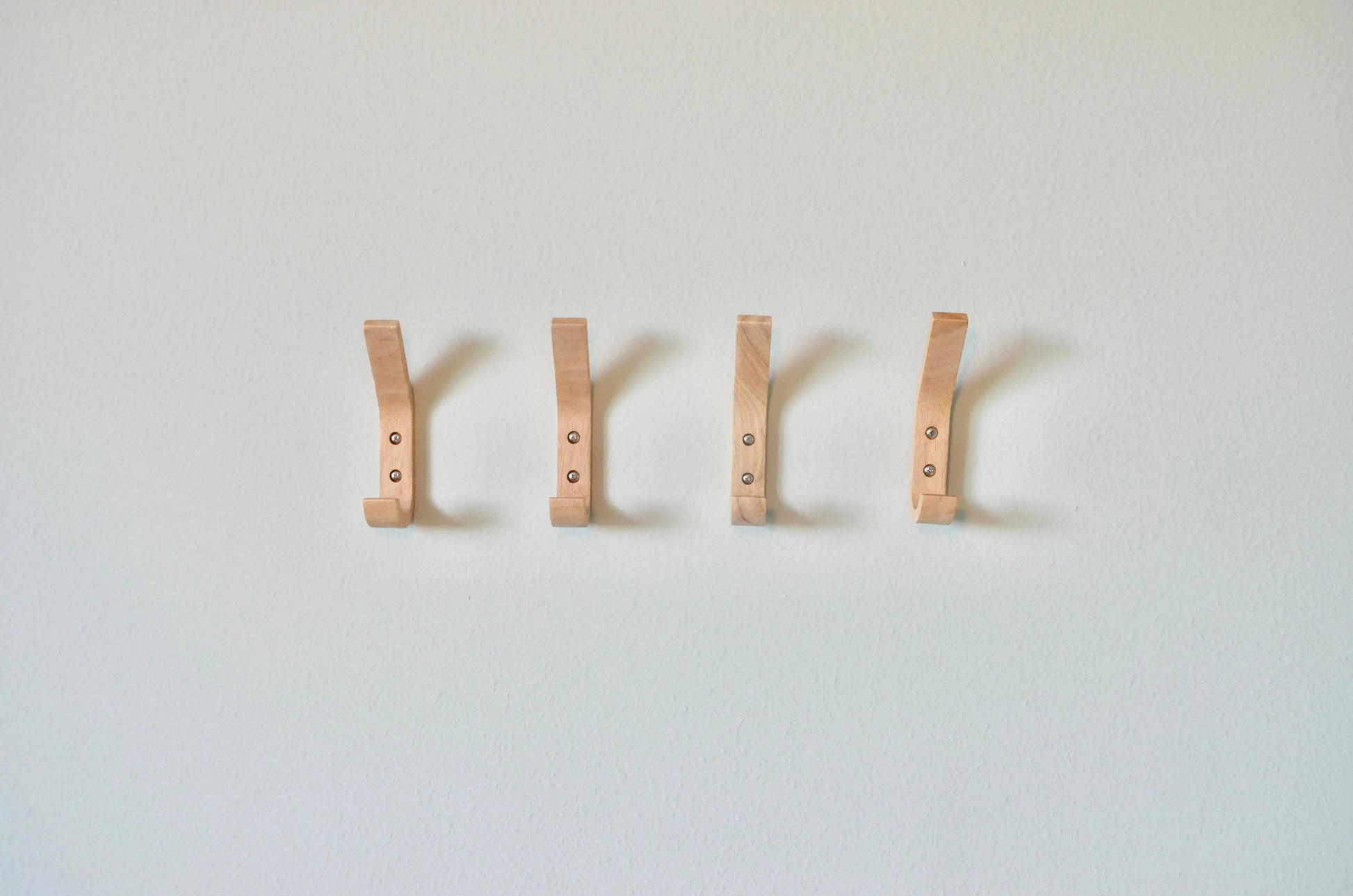 Modern Wooden Hook, Single Organizer, Hat Rack, Towel Hook - Natural Wood Modern Home by Bellver