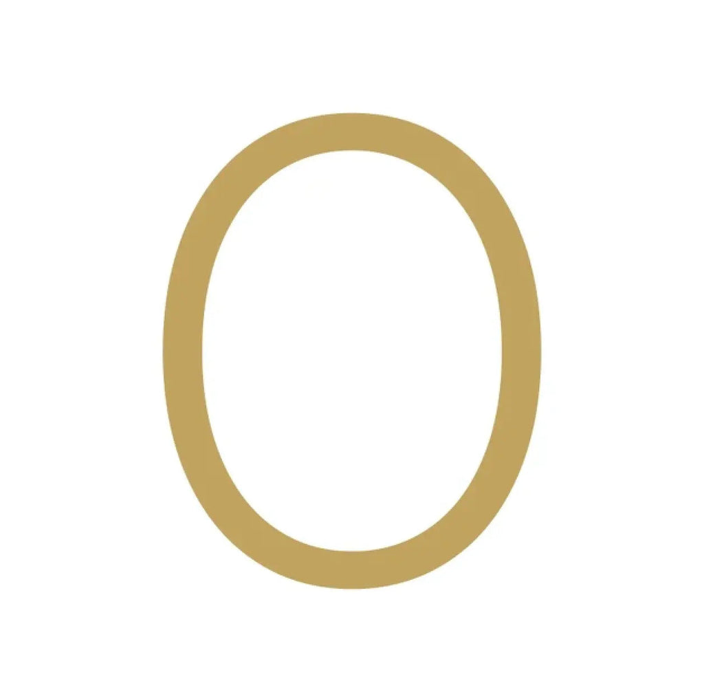 Modern Solid Brass House Numbers | Smooth Finish with Mounting Hardware Modern Home by Bellver