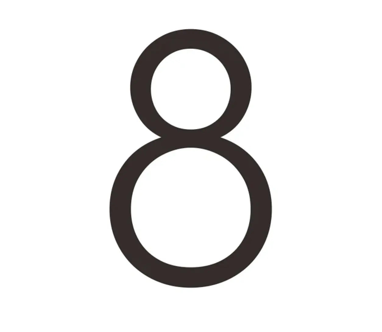 Modern Matte Black Solid Brass House Numbers | Smooth Finish with Mounting Hardware Modern Home by Bellver