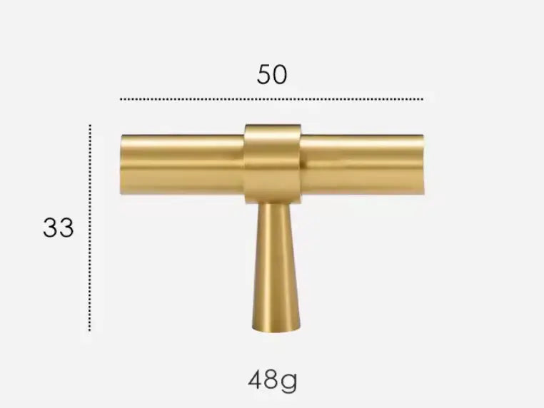 Brushed Brass Cabinet Pulls - Modern Solid Brass Handles  – Sleek & Durable Drawer Handles Modern Home by Bellver
