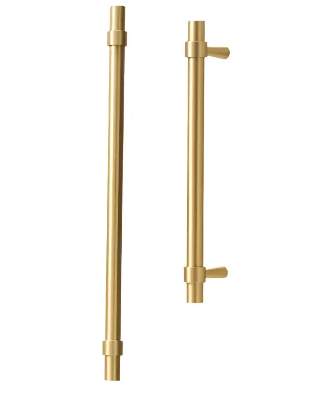 Brushed Brass Cabinet Pulls - Modern Solid Brass Handles  – Sleek & Durable Drawer Handles Modern Home by Bellver
