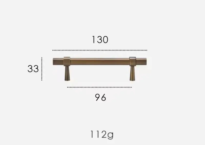 Antique Brass Cabinet Pulls - Modern Solid Brass  – Sleek & Durable Drawer Handles Modern Home by Bellver