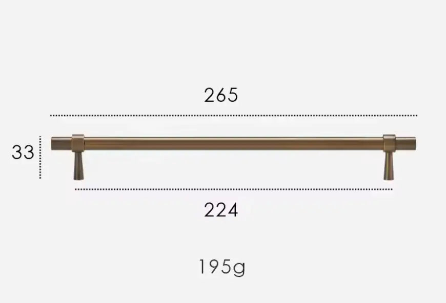 Antique Brass Cabinet Pulls - Modern Solid Brass  – Sleek & Durable Drawer Handles Modern Home by Bellver