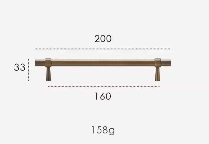 Antique Brass Cabinet Pulls - Modern Solid Brass  – Sleek & Durable Drawer Handles Modern Home by Bellver