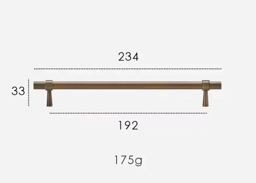 Antique Brass Cabinet Pulls - Modern Solid Brass  – Sleek & Durable Drawer Handles Modern Home by Bellver