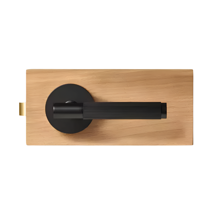 Modern Matte Black Linear Solid Brass T-Bar Door Handle – Contemporary Style Meets Lasting Craftsmanship