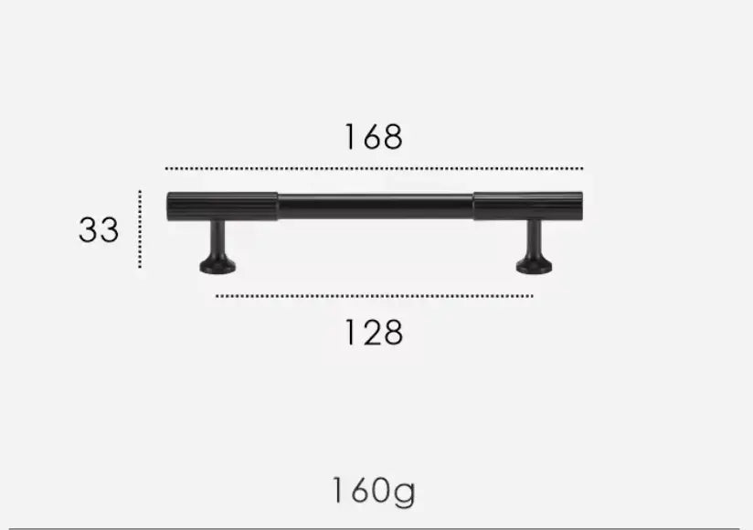 Matte Black Textured Solid Brass Cabinet Handles & Knobs – Modern Elegance with a Tactile Touch Modern Home by Bellver