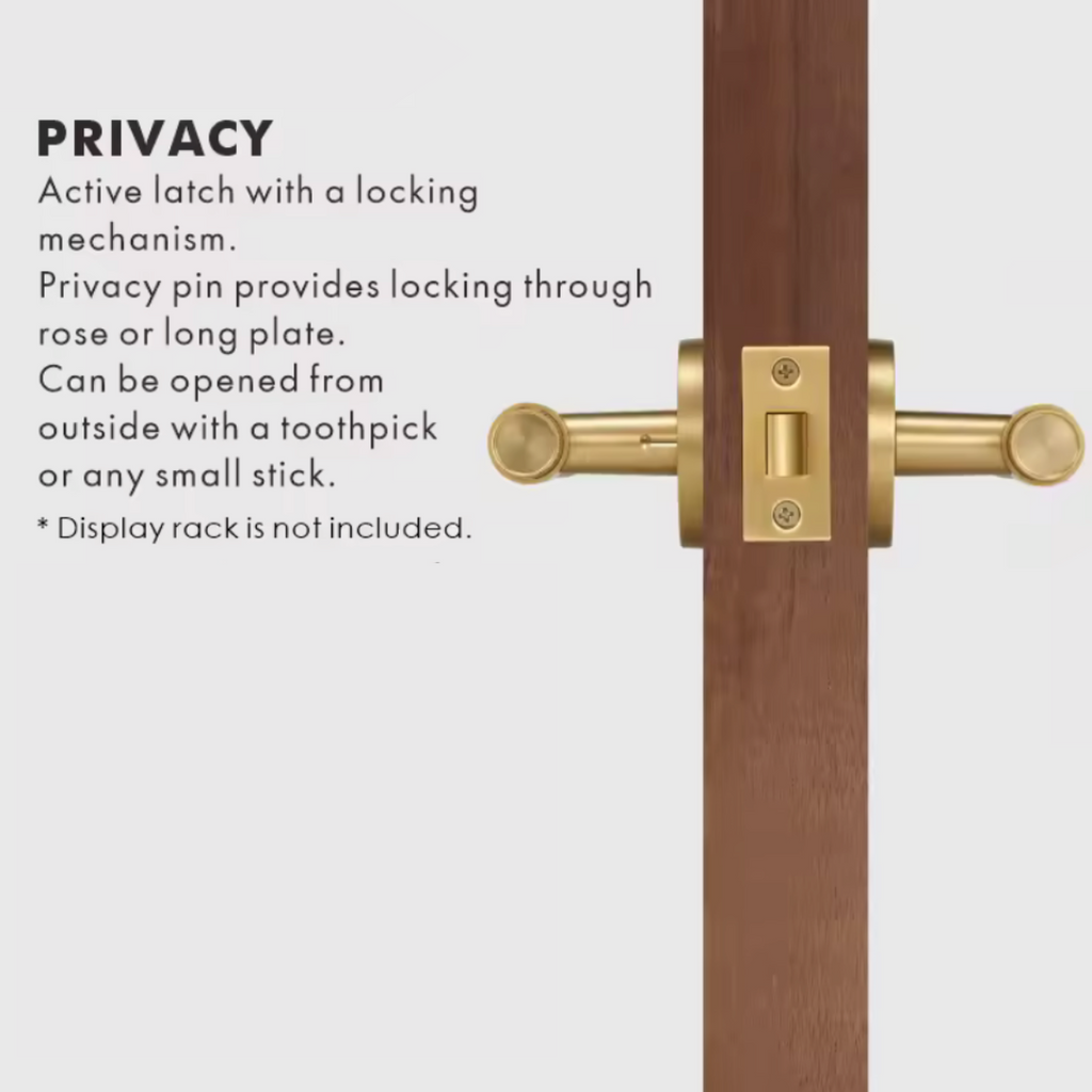 Modern Knurled Solid Brass Door Handle – Minimalist Entry & Interior Door Hardware