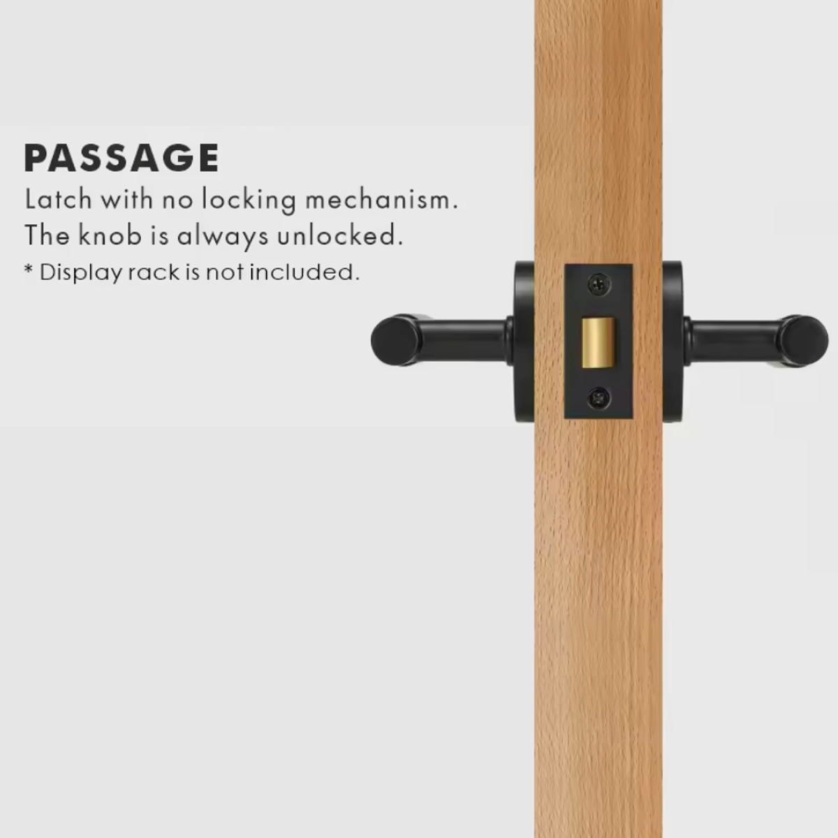 Modern Matte Black Linear Solid Brass T-Bar Door Handle – Contemporary Style Meets Lasting Craftsmanship