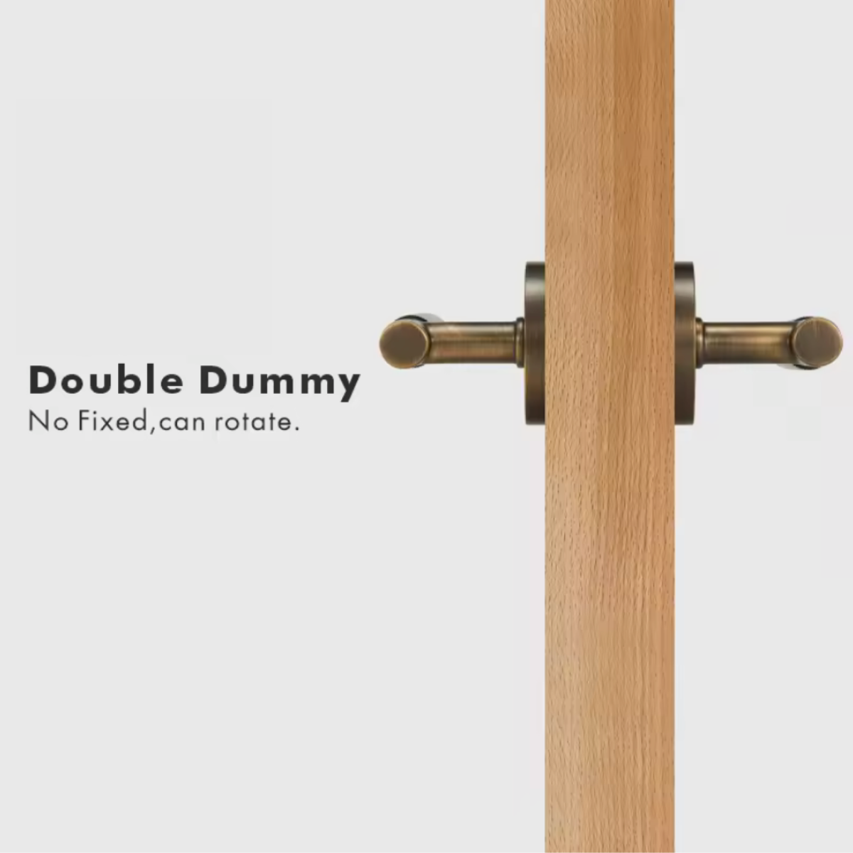 Modern Aged Brass Linear Solid Brass T-Bar Door Handle – Contemporary Style Meets Lasting Craftsmanship