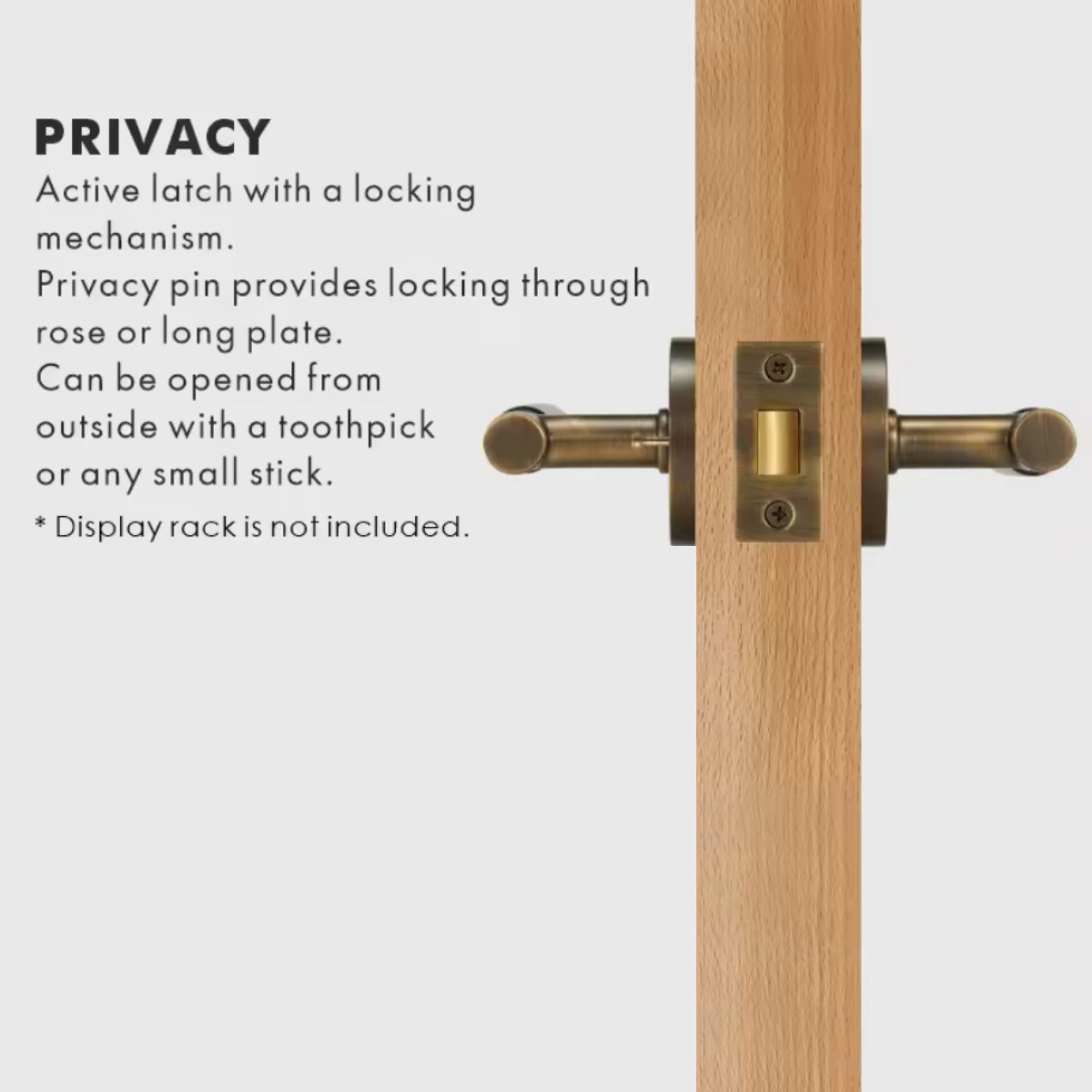 Modern Aged Brass Linear Solid Brass T-Bar Door Handle – Contemporary Style Meets Lasting Craftsmanship