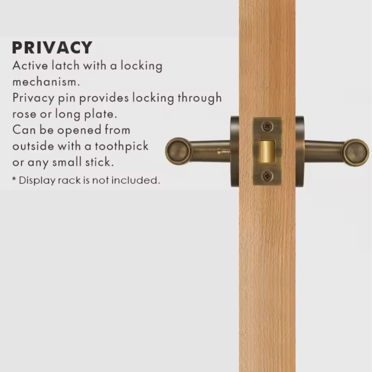 Modern Aged Brass Knurled Solid Brass Door Handle – Minimalist Entry & Interior Door Hardware