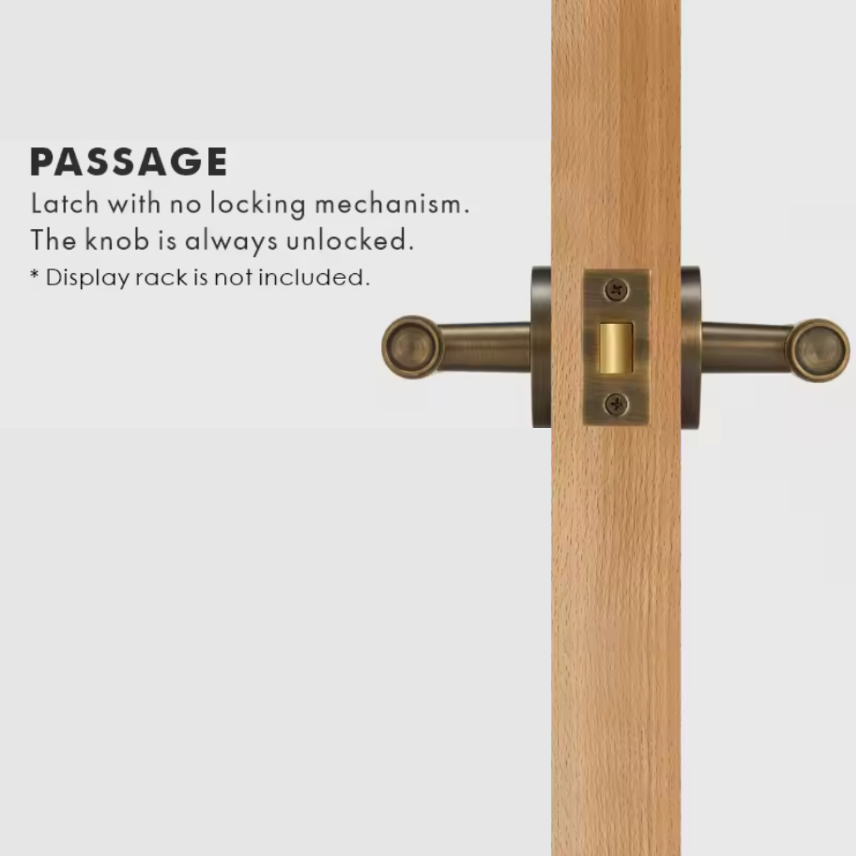 Modern Aged Brass Knurled Solid Brass Door Handle – Minimalist Entry & Interior Door Hardware